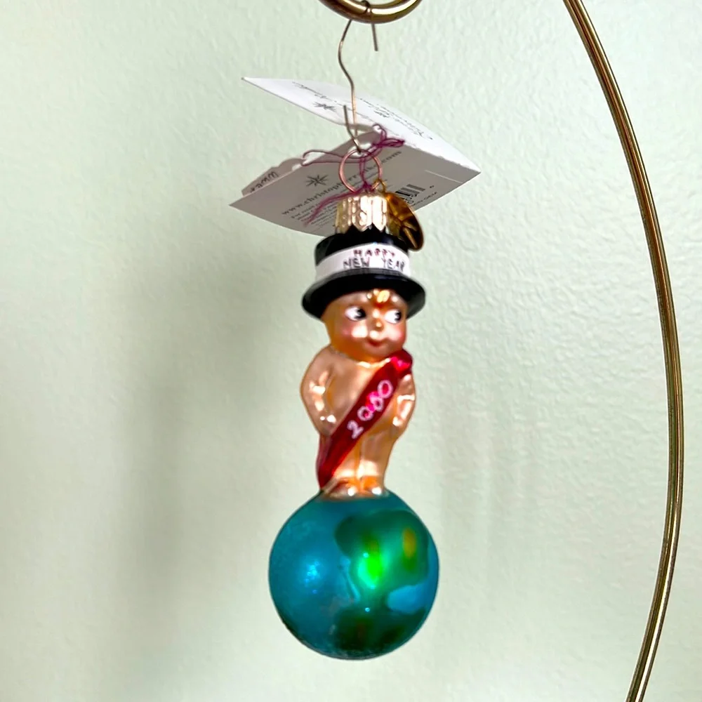 Christopher Radko New Year Baby Ornament